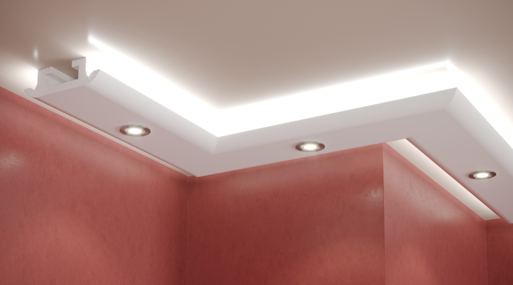Профил за скрито LED осветление LD-38