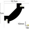 Профил за скрито LED осветление LD-42