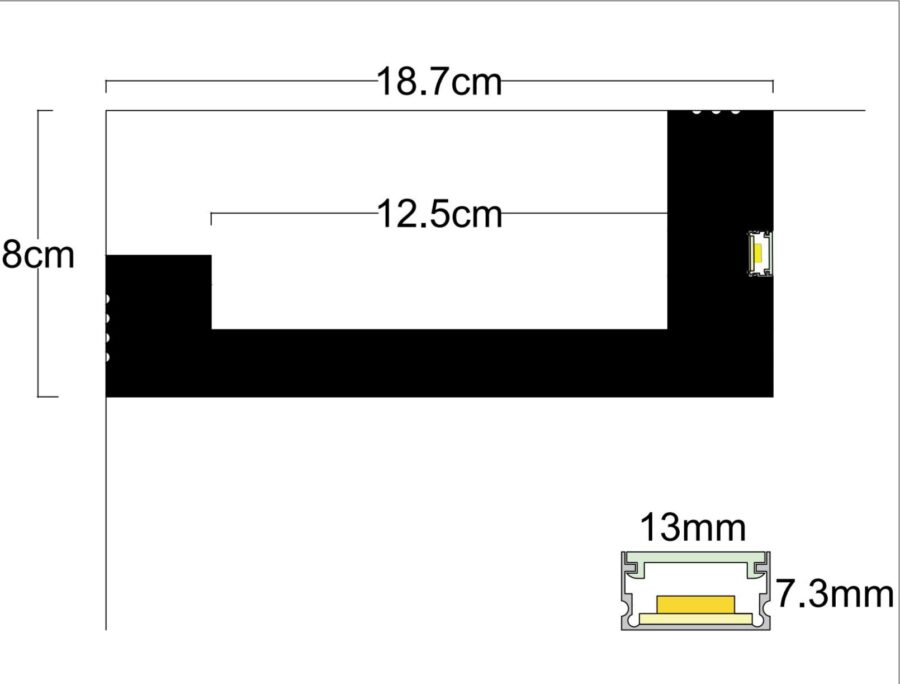 Профил за скрито LED осветление LD-65